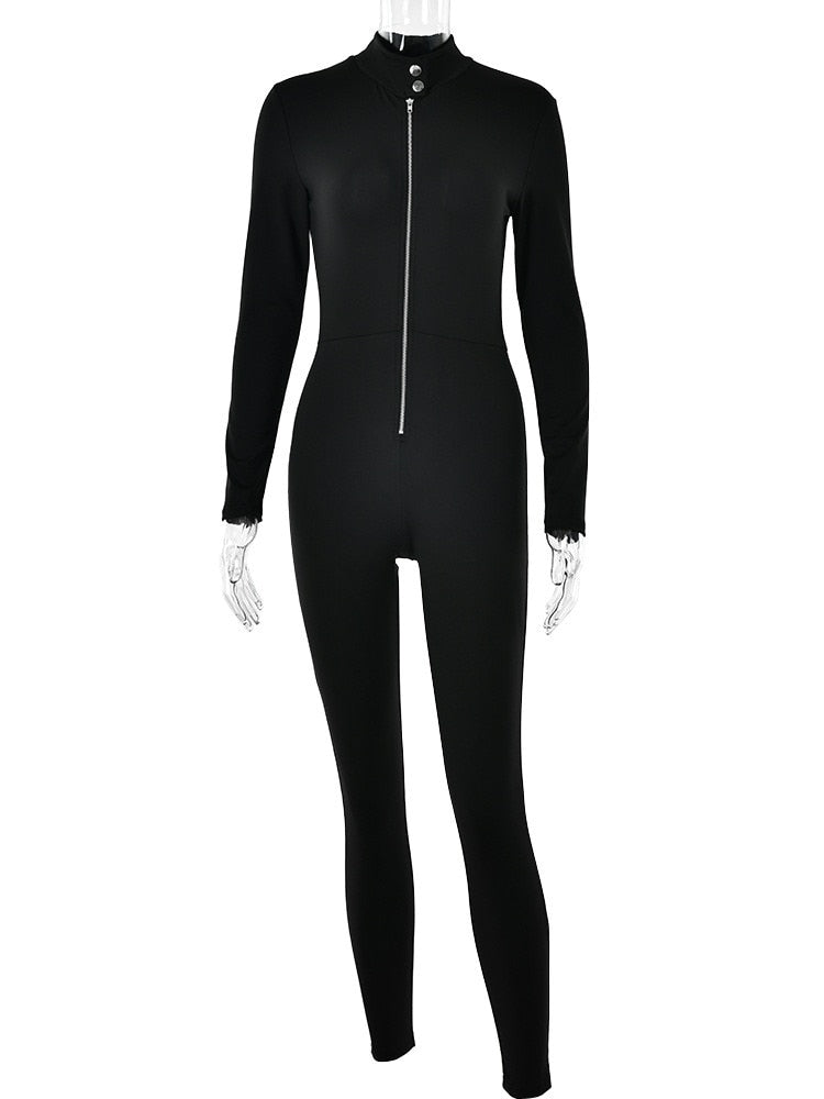Dam Overall Vinter Ankel Lång Polyester Spandex Trendig-6