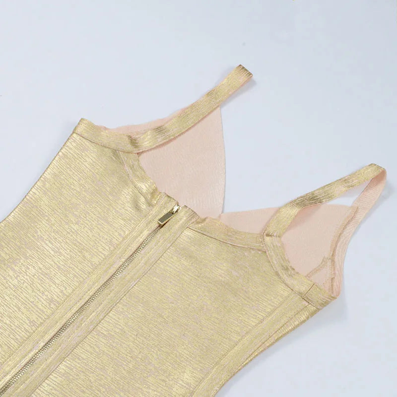 Damklänning Mini Spaghetti Remmar Viskos-5