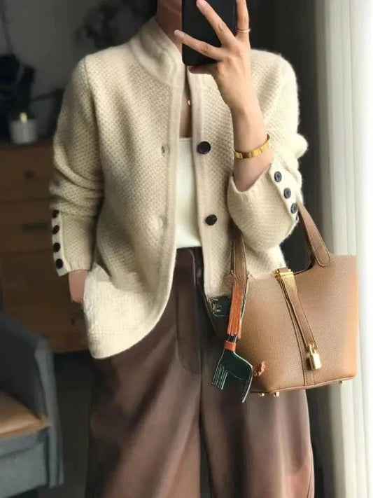 Kvinnors Kappa i Ren Kashmirull Elegant Timeless Design 1