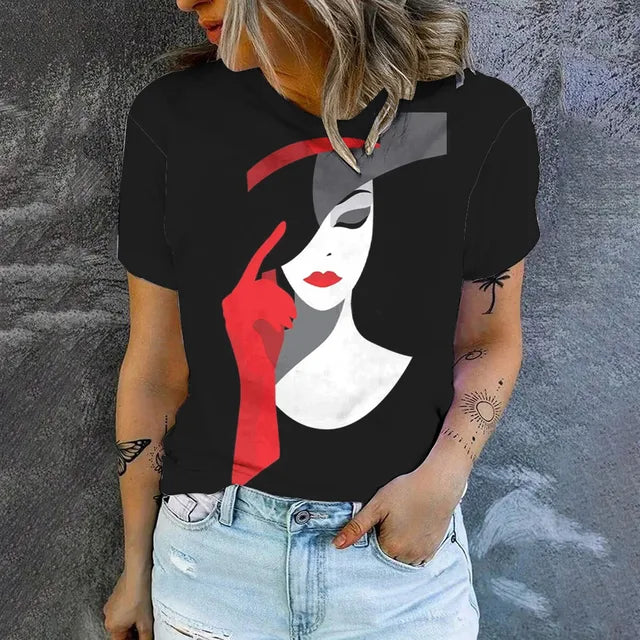 Dam Skjorta Modern Avslappnad 100% Bomull Elegant Design-3