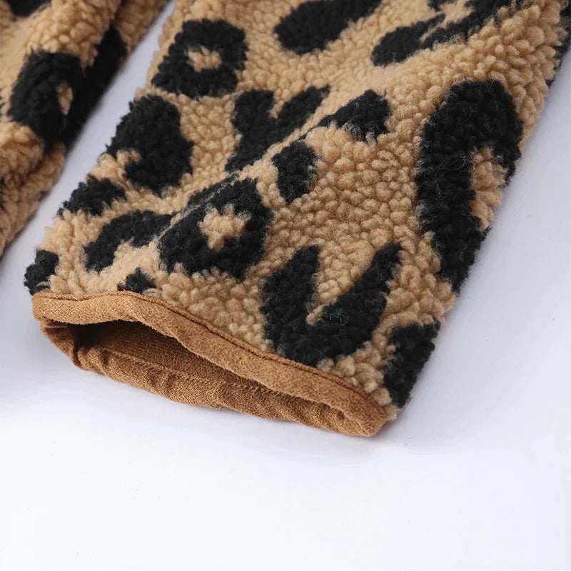 Vinterjacka Dam Vattentålig Leopardmönstrad För Kalla Dagar 6