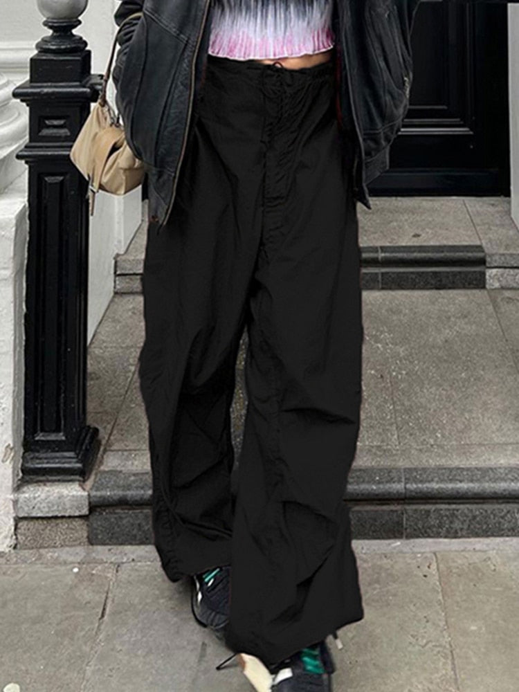 Variant image for Dam Lösa Byxor Breda Ben Mjuk Bomull-2