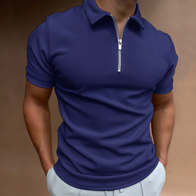 Variant image for Herr Zip-Polo Trendig Polyester-19