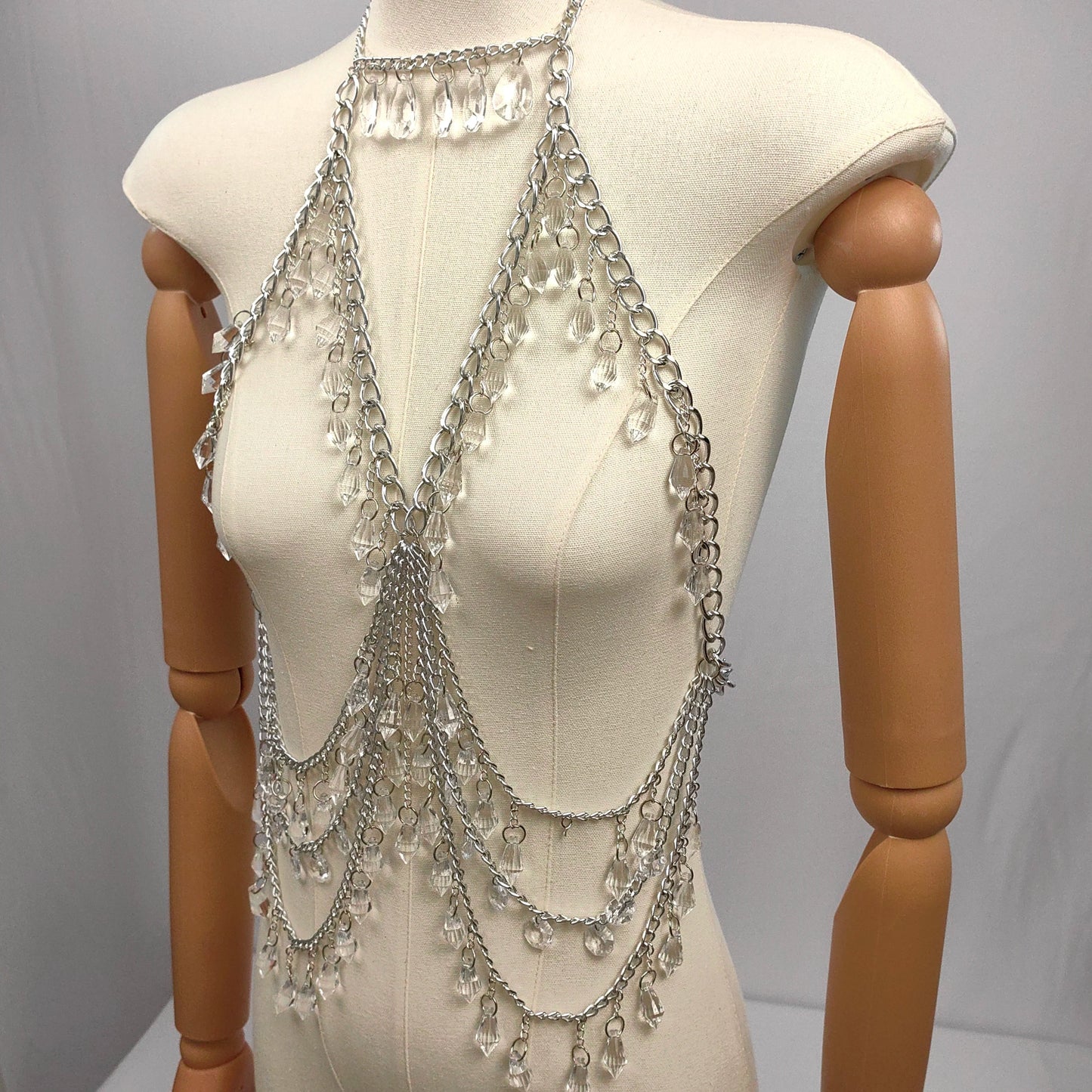 Dam Kroppsmycken Rund Metall Elegant Zirkon-3