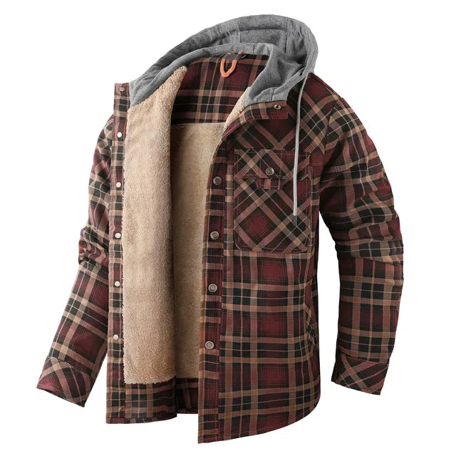 Variant image for Unisex Rutiga Skjortajacka Hållbar Tyg för Hösten-6