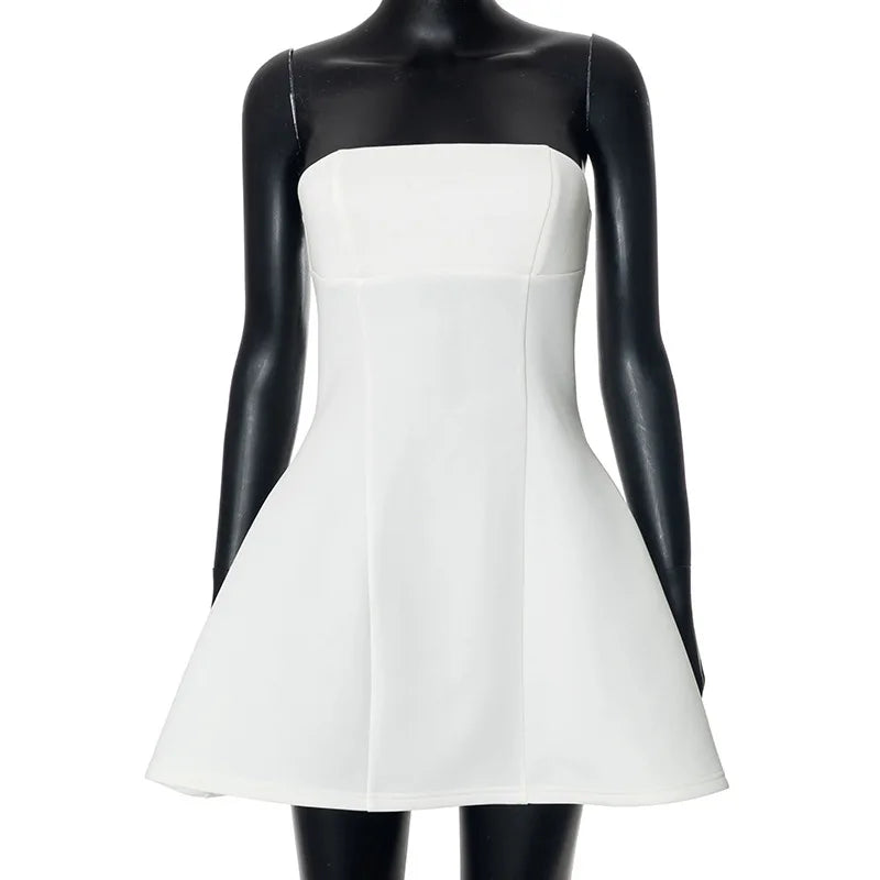 Kvinnors Miniklänning Figur-hugging Monokrom Polyester 6