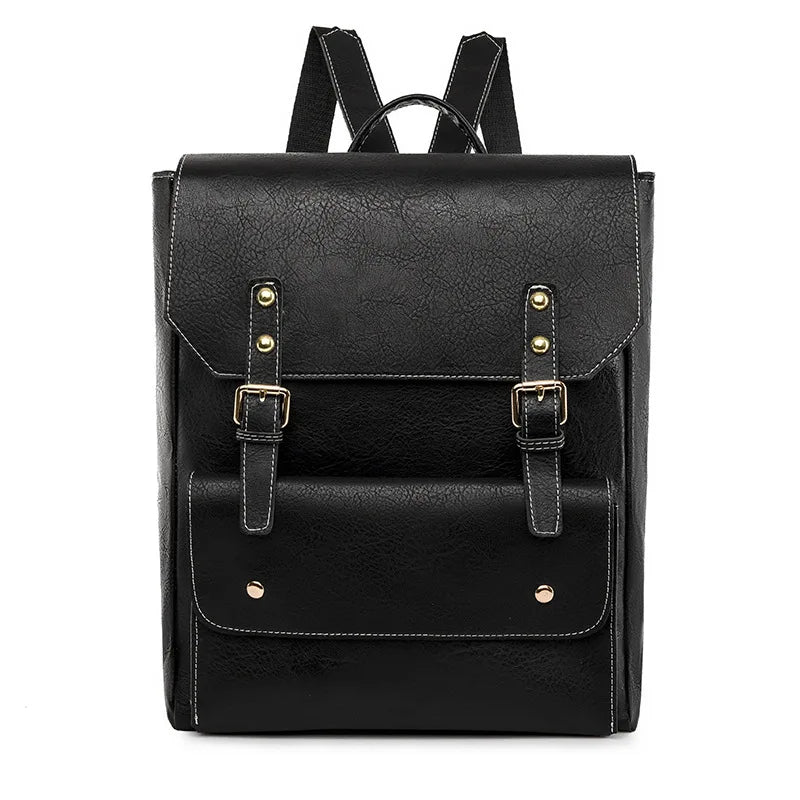 Unisex Ryggsäck Tidlös Design Syntetiskt Material med Spänne-3