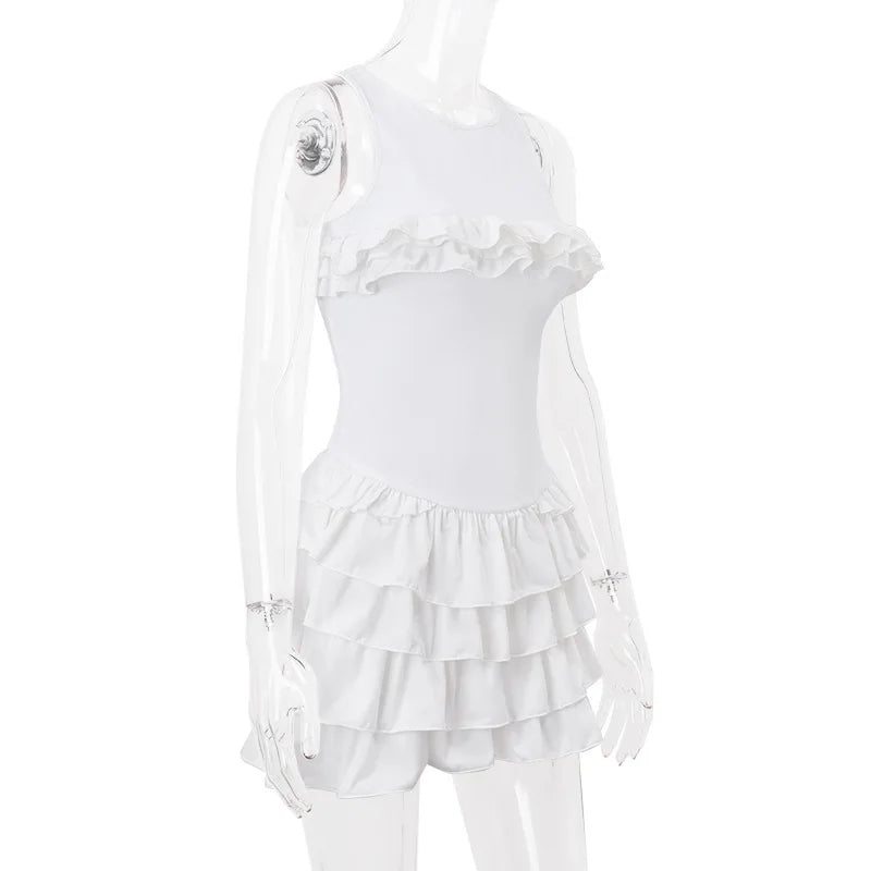 Dam Mini Klänning Slim Fit Mjuk Bomull-5