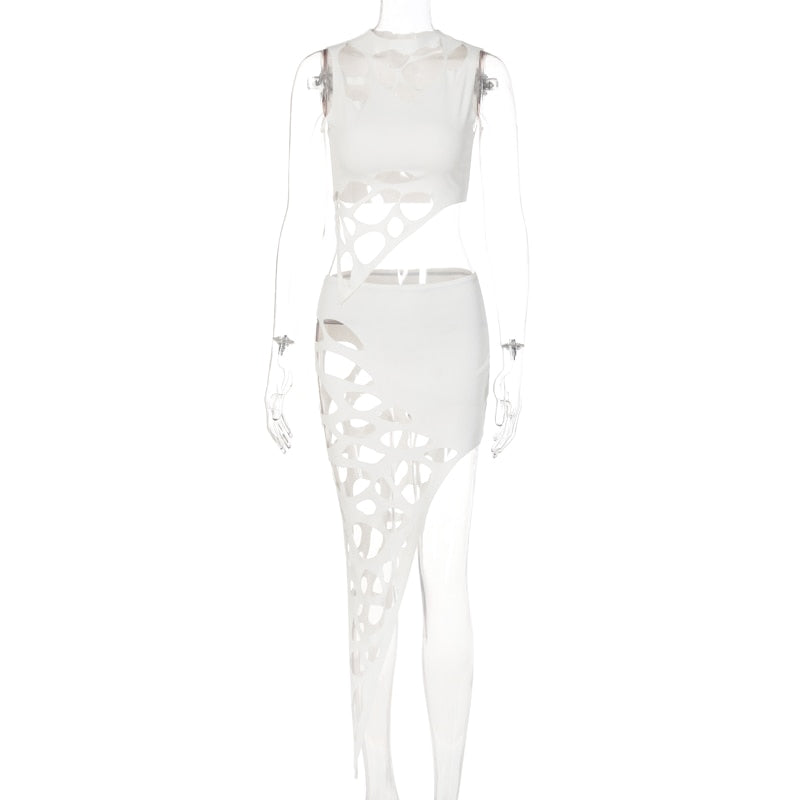 Variant image for Dam Skönhetsrockuppsättning Utan Ärmar Spandex Polyester-1