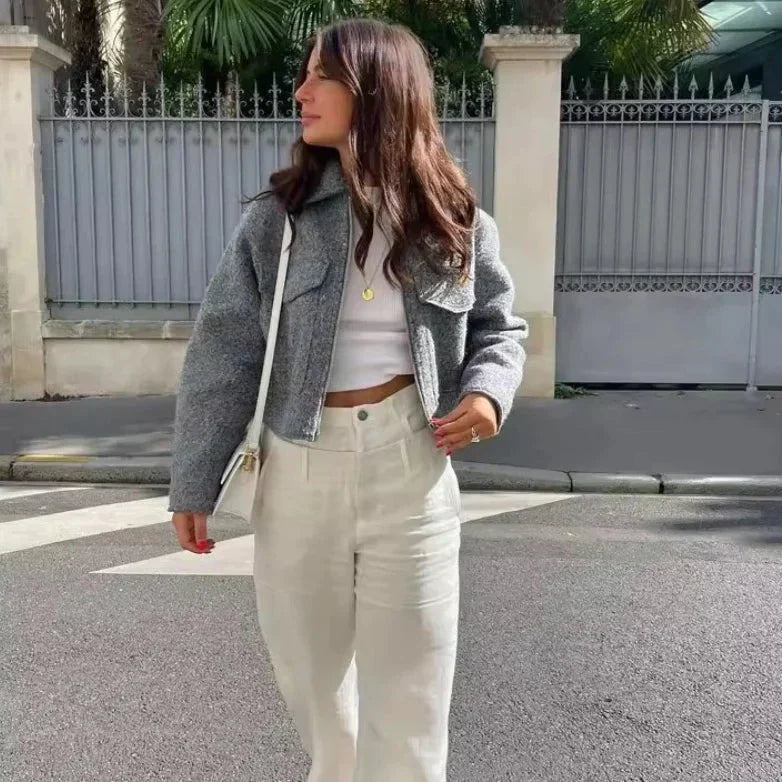 Dam Tröja Streetwear Mjuk Bomull Trendig Design 3