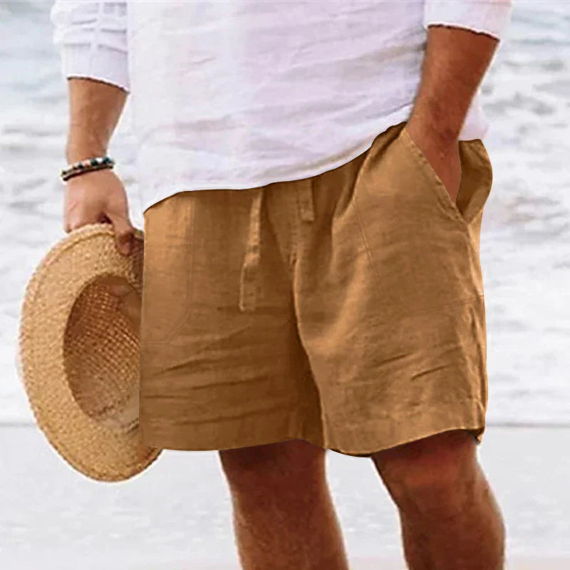 Variant image for Herr Shorts Linne Casual Modern Passform-29