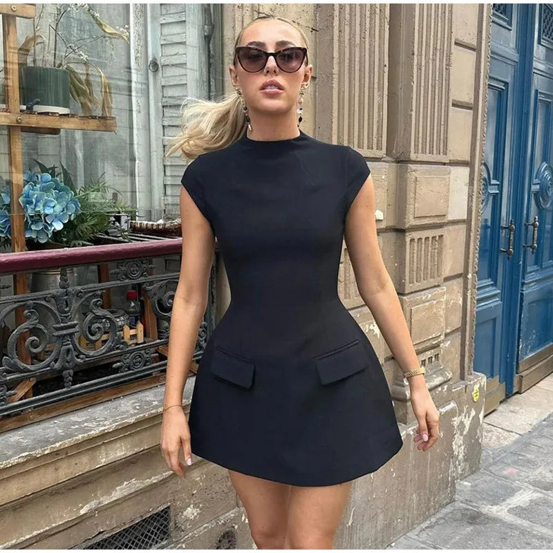 Dam Klänning Mini Figurformad Polyester för Fina Dam Klänningar-2