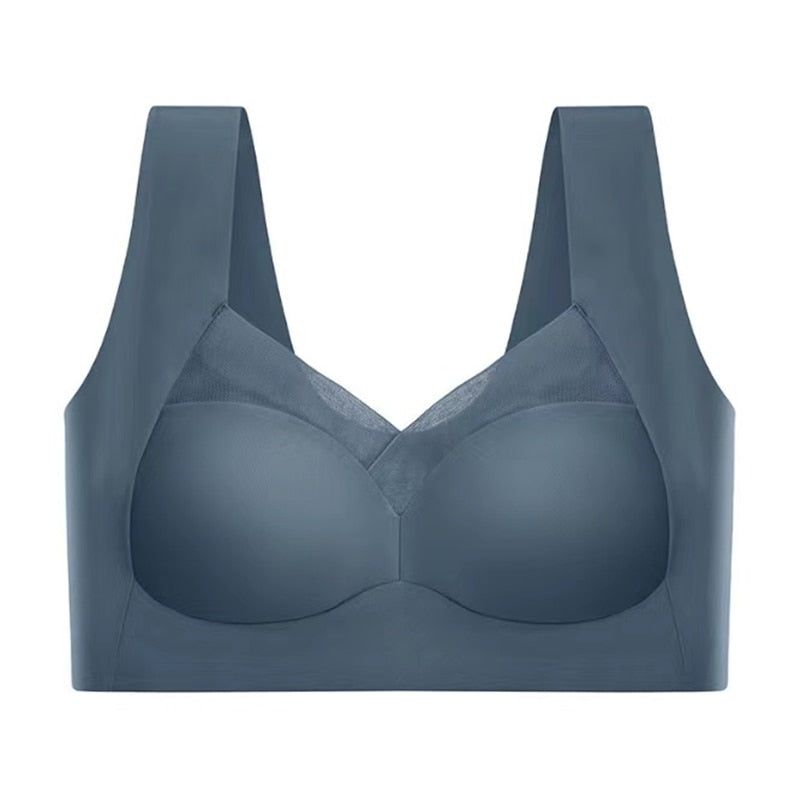 Dam Push Up Behå Sömlös Nylon för Komfort och Stöd-3