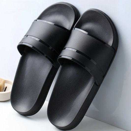 Dam Sandaler Platta LÀder BekvÀm Design-1