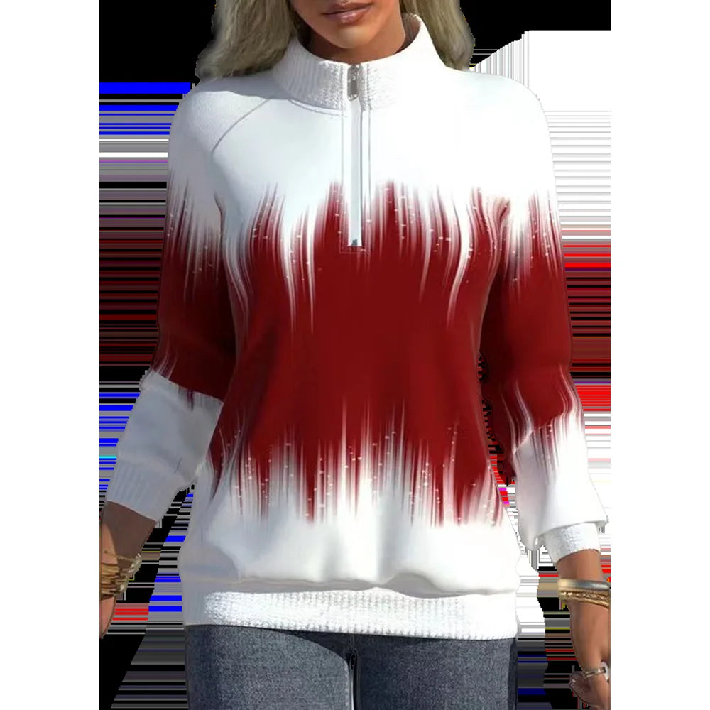 Lång Hoodie Dam Avslappnad Stil 100% Bomull-4