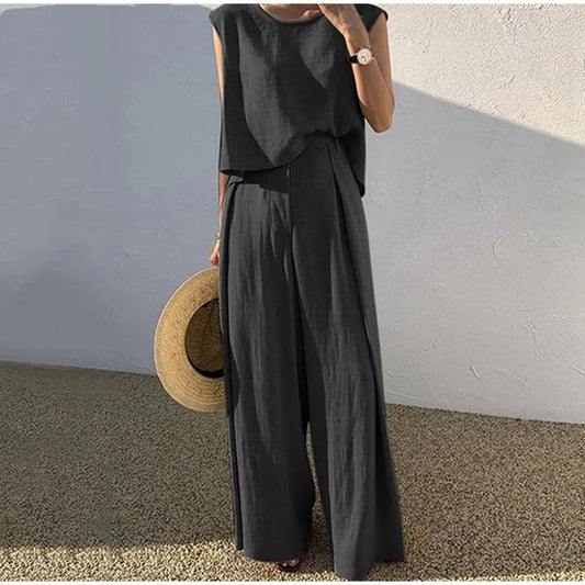 Snygga Byxor Dam Andningsbara Polyester Hög Midja-1