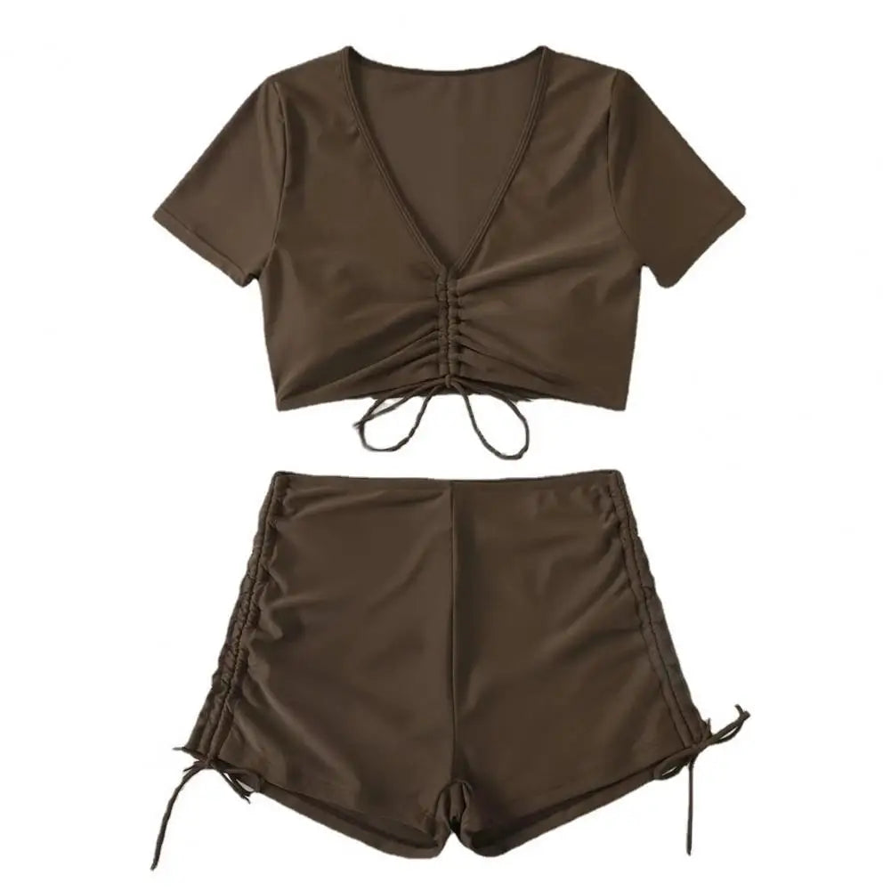 Dam Kort Set Monokrom Nylon-3