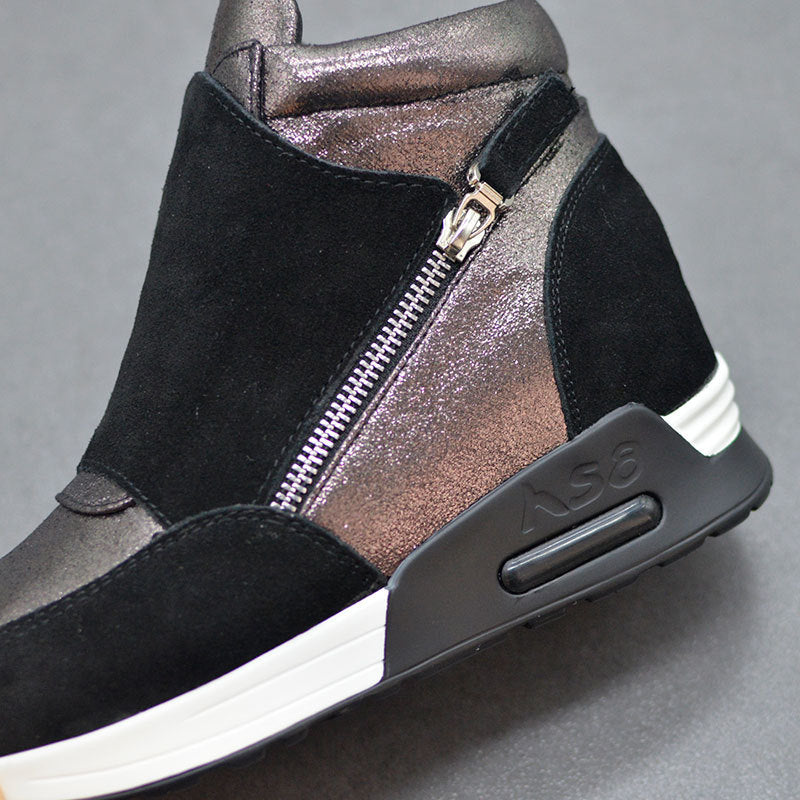 Kvinnor Kilsneakers Modern Design Nötkött Velor-3