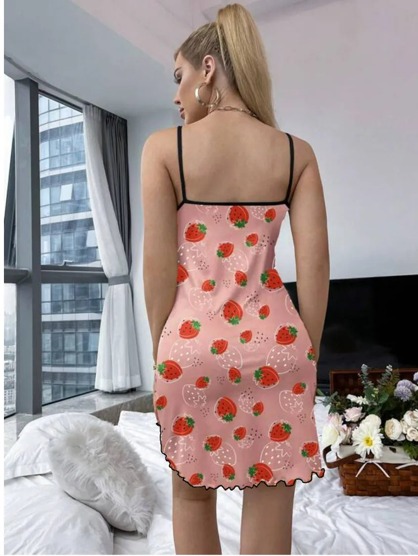 Dam Nattklänning Knälängd Ärmlös Mjuk Polyester-5