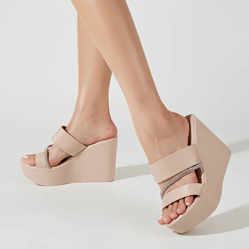 Variant image for Dam Sandaler med Kilar PU-material Gummisula 3-5 cm Plattform-8