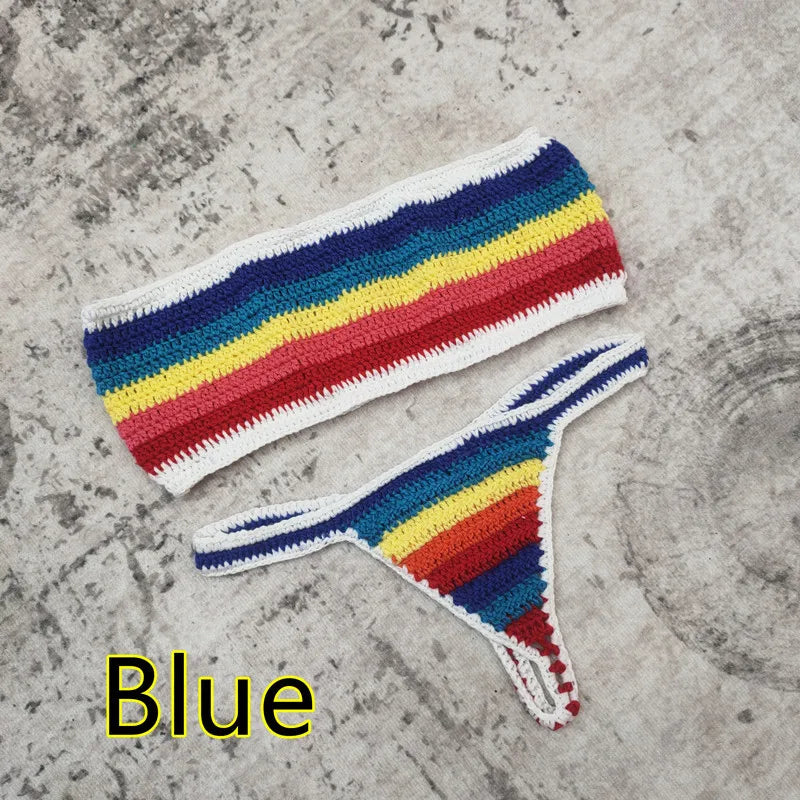 Variant image for Dam Bandeau Bikini Randmönster Polyester-3