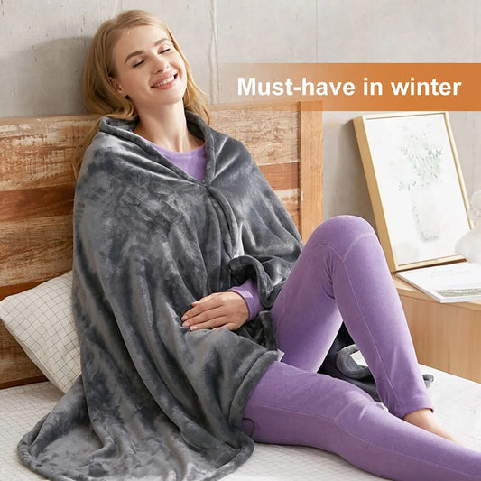 Dam Fleecefilt Med Temperaturkontroll Mjuk Fluffig Design-1