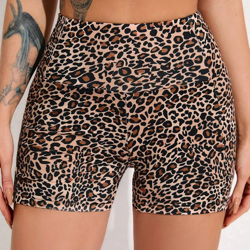Dam Höga Midjeshorts Stretchigt Tyg med Fickor-5