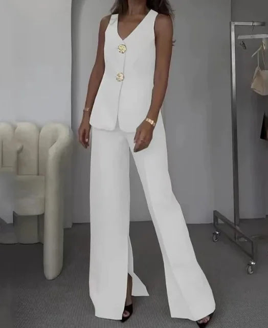 Variant image for Dam Byxor Med Resår I Midjan Snygga Hållbart Material-11