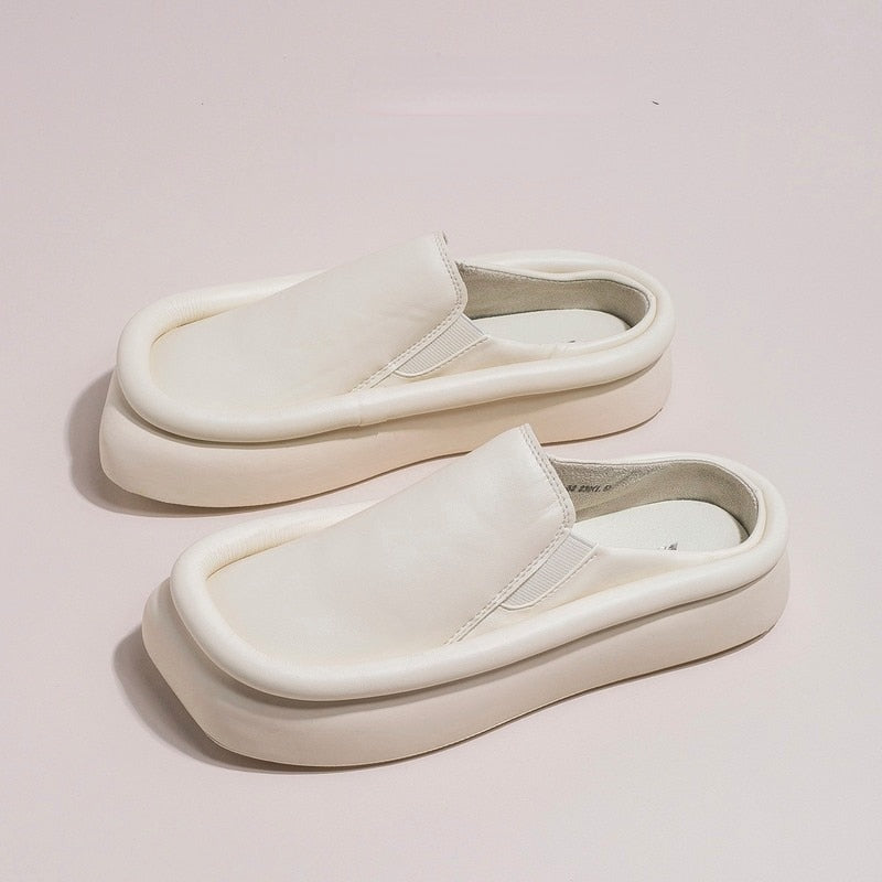 Kvinnors Mules Tidlös Design Robust Material 7
