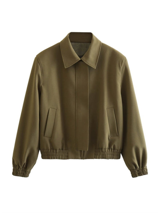 Dam Bomberjacka Modern Passform Mjuk Polyester-1