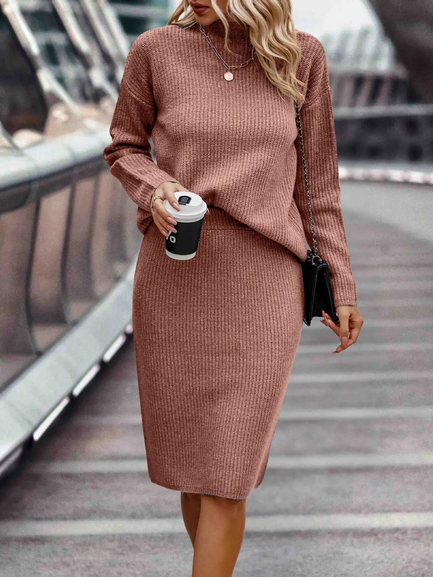 Variant image for Dam Lång Kjol Modern Linne Elegant Design-15