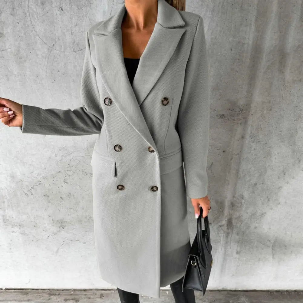 Variant image for Dam Trench Coat Klassisk Ull-13