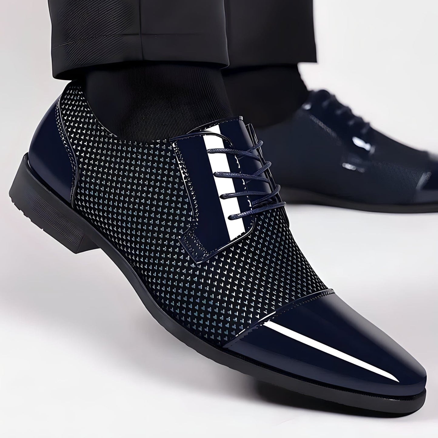Variant image for Mäns Oxfords Snörskor Veganläder-23