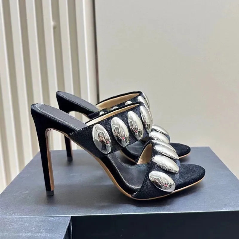 Dam Sandaler Elegant PU Design med Gummisula för Komfort-6