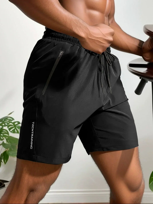 Herrar Sommarshorts Elastiska Snabbtorkande Polyester 1