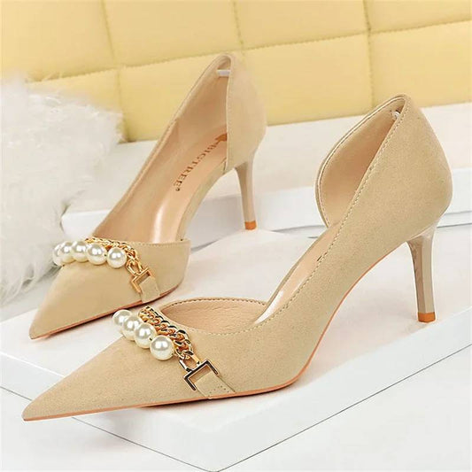 Damskor Stilettklackar Slingback PU och Gummi-1