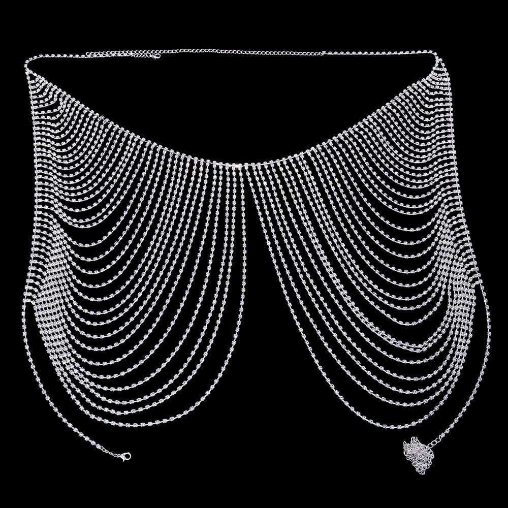 Kvinnors Kroppsmycken Elegant Koppar med Strass-5
