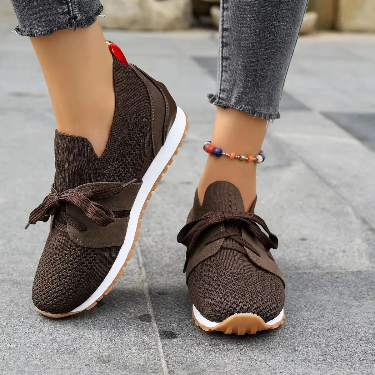 Kvinnors Sneakers Avkopplande Syntetiska Material 9