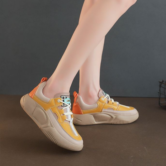 Kvinnors Sneakers Sportiga Textil med Extra Tjock Sula-1