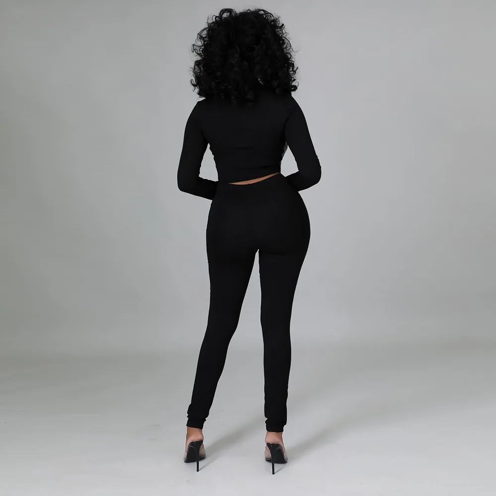 Dam Tvådelat Set Kort Korsett Syntetiskt Läder Högmidjade Byxor-3