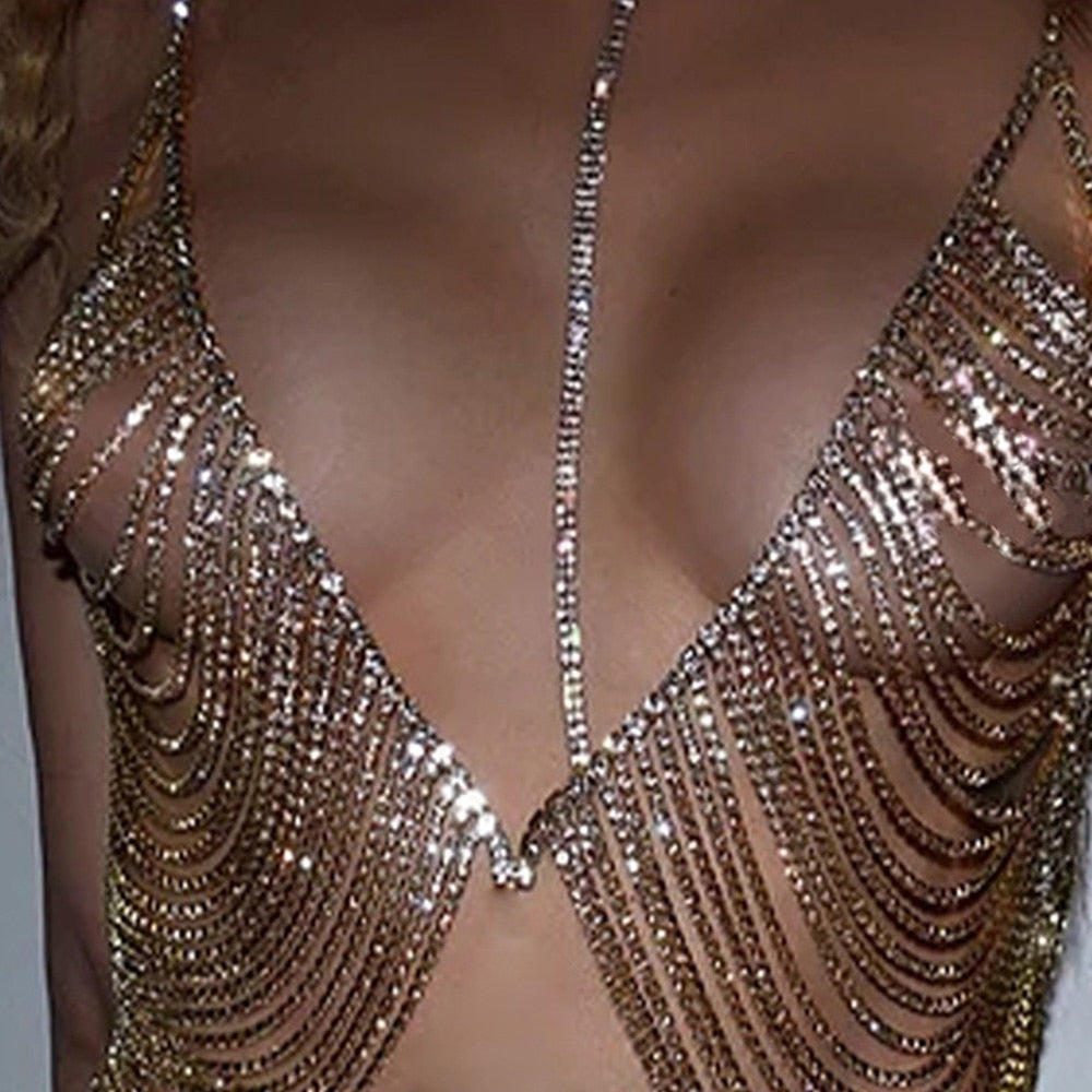 Kvinnors Kroppsmycken Elegant Koppar med Strass-3