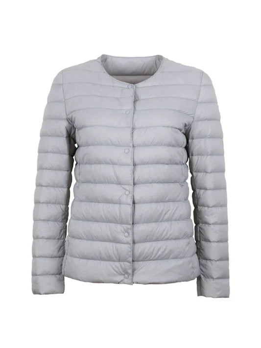 Dam LÄng Vinterjacka LÀtt Polyester för Kalla VÀderförhÄllanden-1