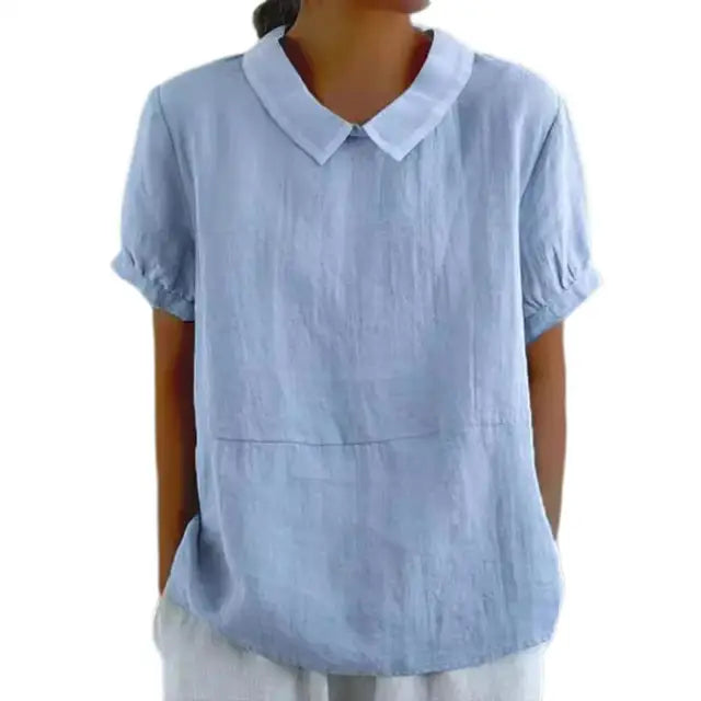Dam Blus Multifunktionell Luftig Design Polyester-3