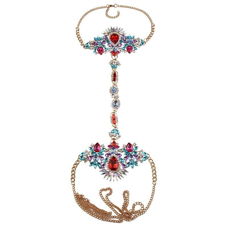 Kroppsmycken Geometrisk Design Zinklegation Strass-2