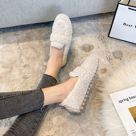 Plysch Tofflor Dam â BekvĂ€ma Sneakers för Inomhus och Utomhus, Mjukt Material, Trendig Design 1