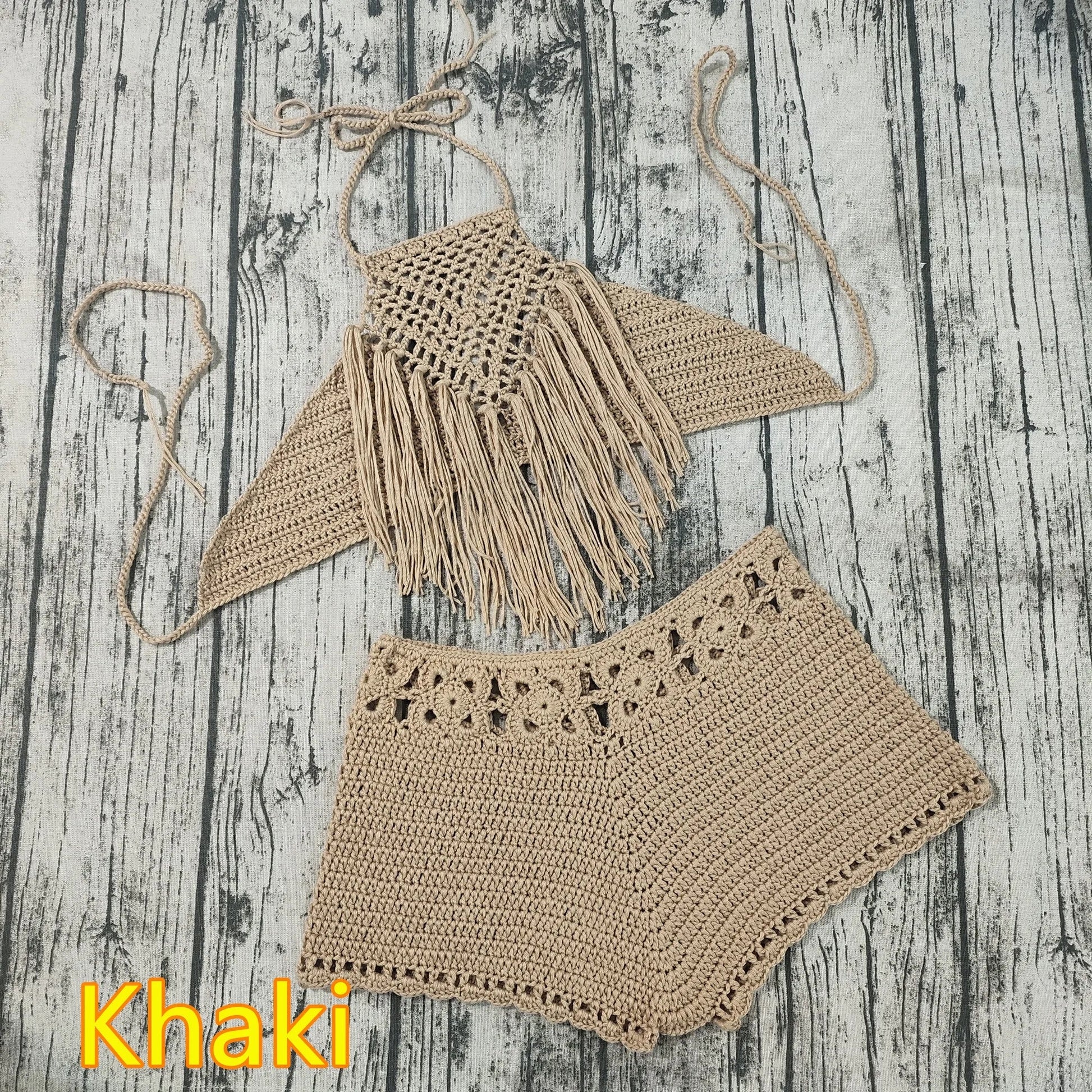 Variant image for Dam Bikini Set Virkad Design Akryl 2-delad-16