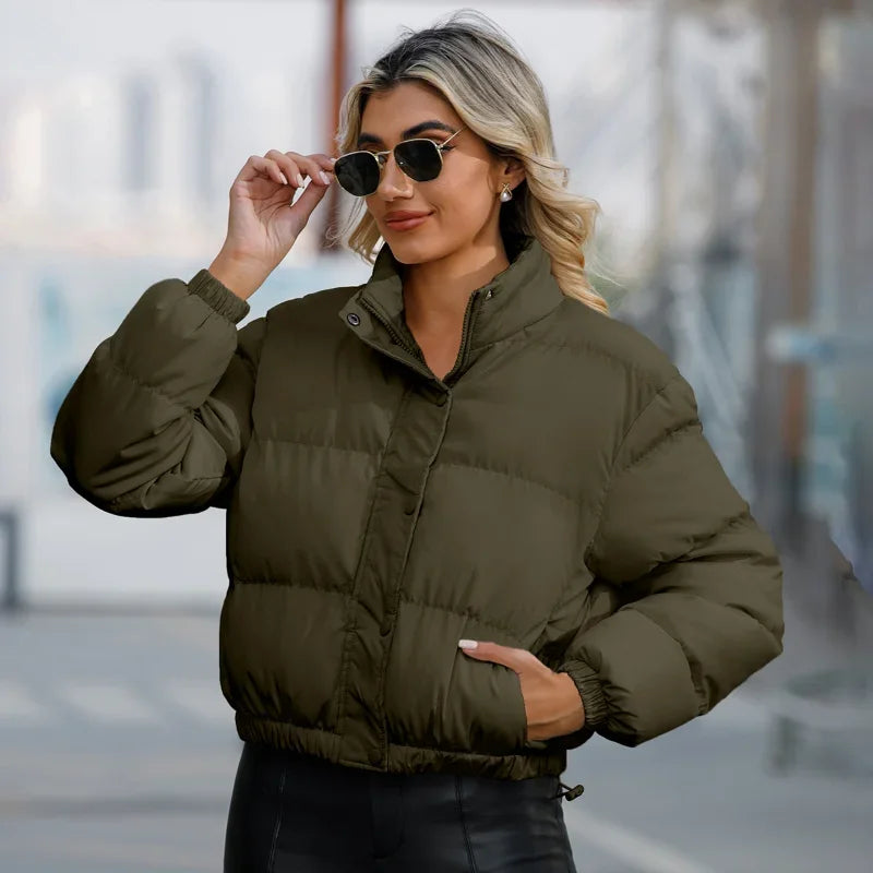 Herrjacka Bomull Parka Chic Justerbar Passform-2