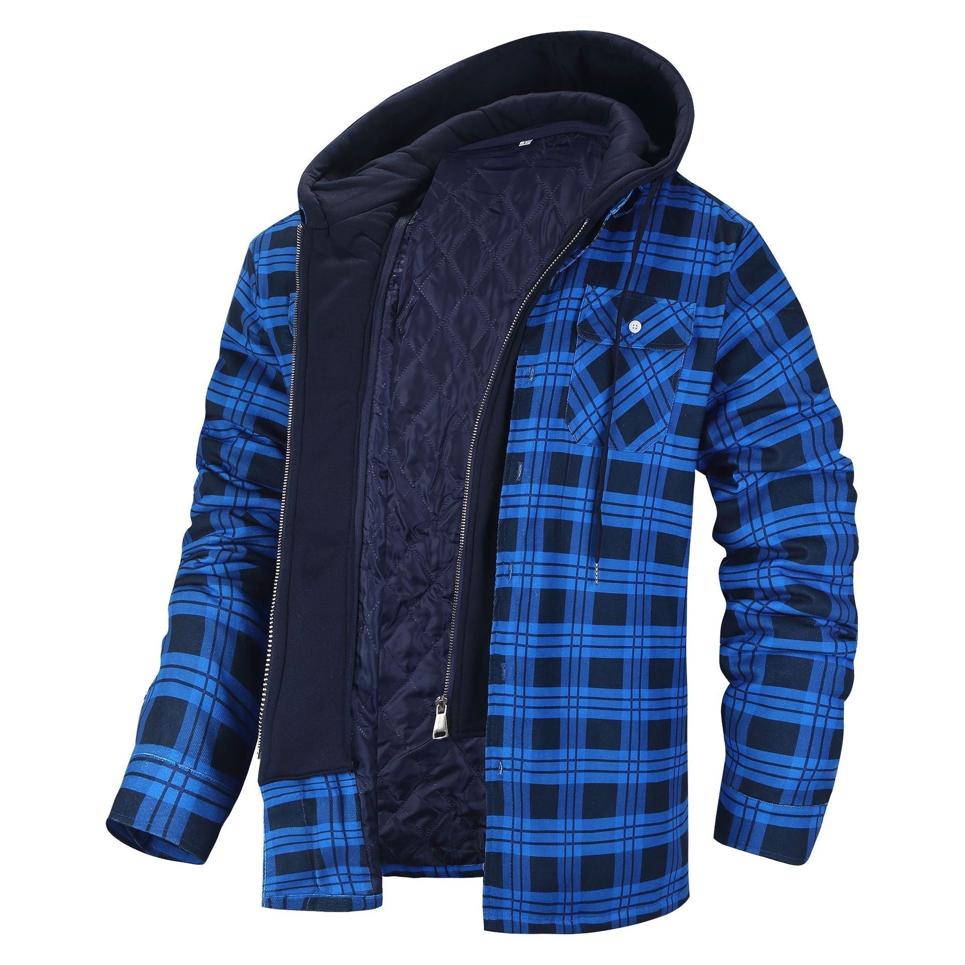 Variant image for Herrjacka med Huva i Bomullsblandning Elegant Casual-41