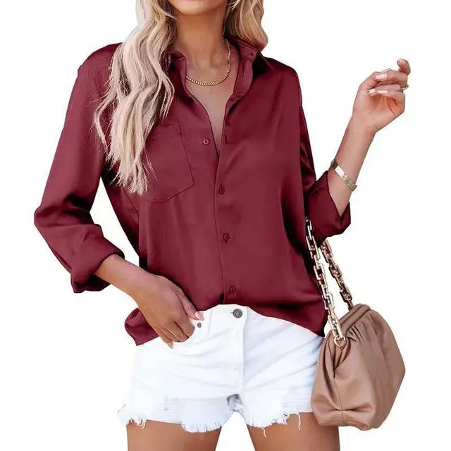 Variant image for Skjortklänning Dam Lätt Bomull Elegant Design-4