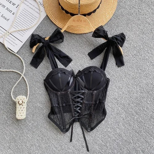 Dam Camisole Blommönster Bomullsblandning-1